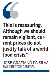 Food prices stable but UN urges action