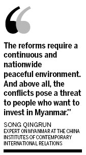 Myanmar promises to keep its border safe