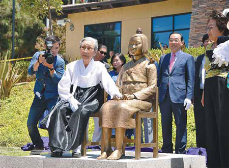 Memorial a tribute to WW II 'comfort women'