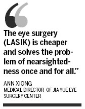Health care special: Jia Yue Eye Surgery Center: LASIK changes the way people see