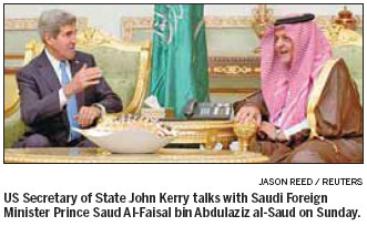 Kerry lauds Saudi Arabia's role in Middle East stability