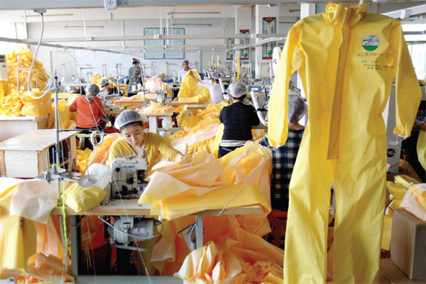 China factory well suited to help in Ebola fight