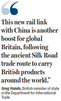 UK-China export train makes its first 12,000-km journey