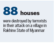 Terrorist attacks escalate in northern state of Myanmar