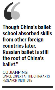 Russian ballet shapes China's embrace of dance