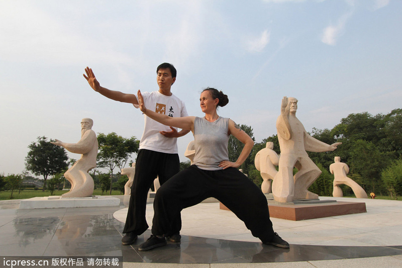 UK woman fulfills tai chi China dream