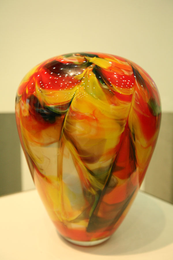 Amazing colored-glaze art