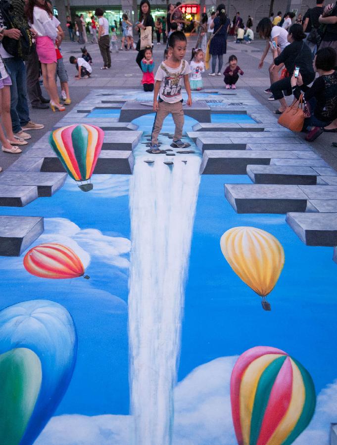 Activity of street art held in China's Shenzhen