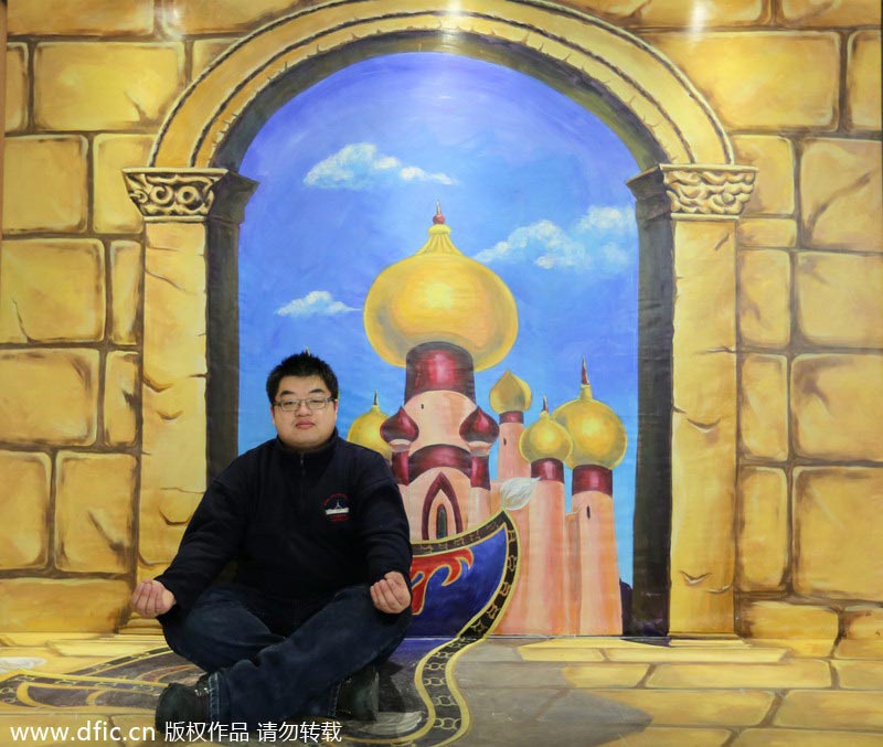 3D painting displayed in Shenyang