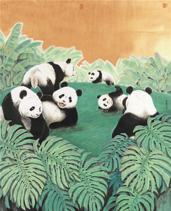 Panda painter raises awareness