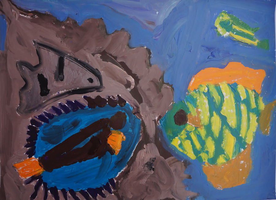 Art creations from autistic children