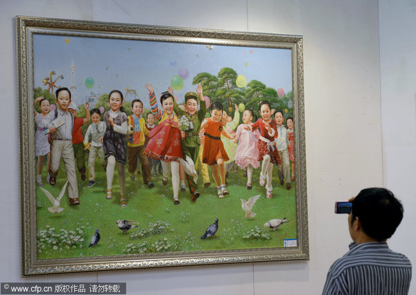 DPRK paintings displayed in Hangzhou