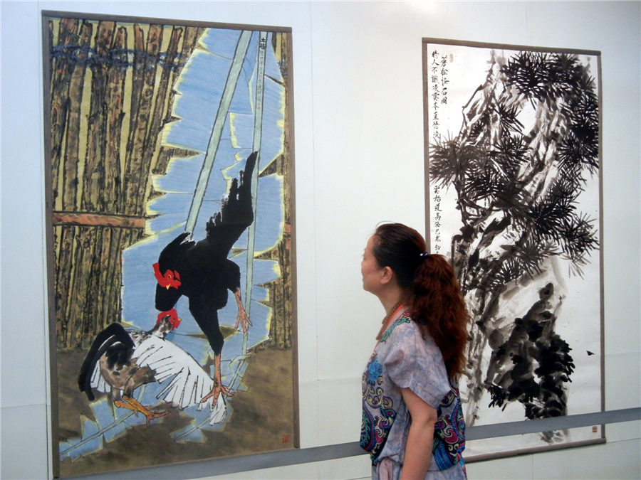 Contemporary Chinese paintings on display in Suzhou