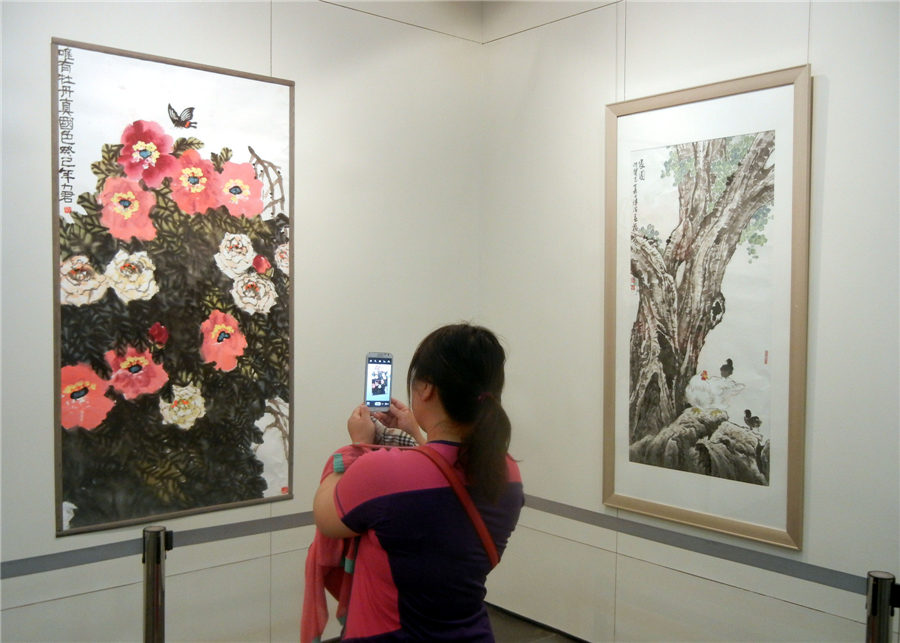 Contemporary Chinese paintings on display in Suzhou