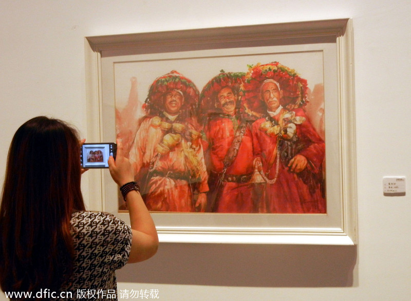 Renowned watercolor paintings visit Suzhou