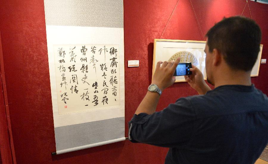 Chinese calligraphy, painting exhibition opens in Albania