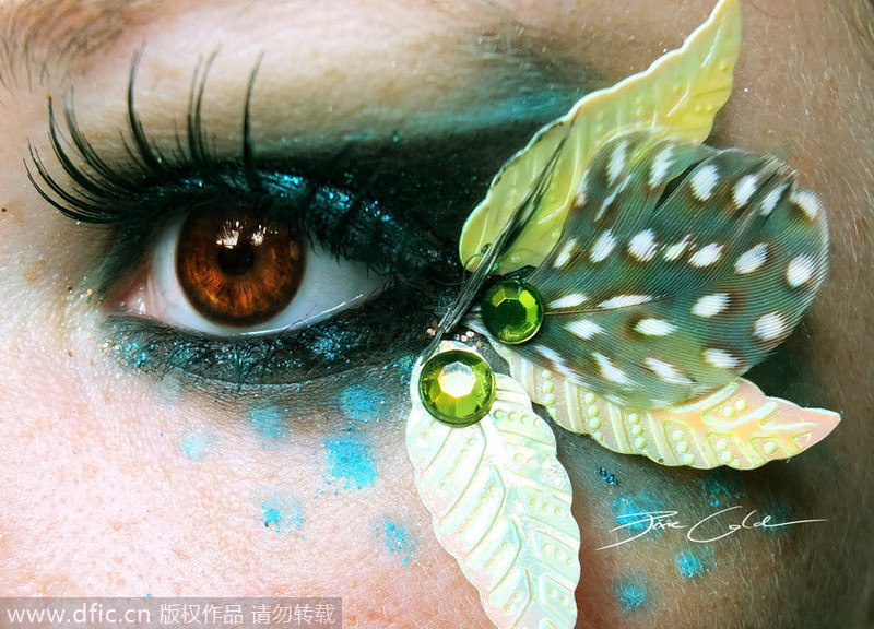 German make-up artist creates masterpieces on her eyes