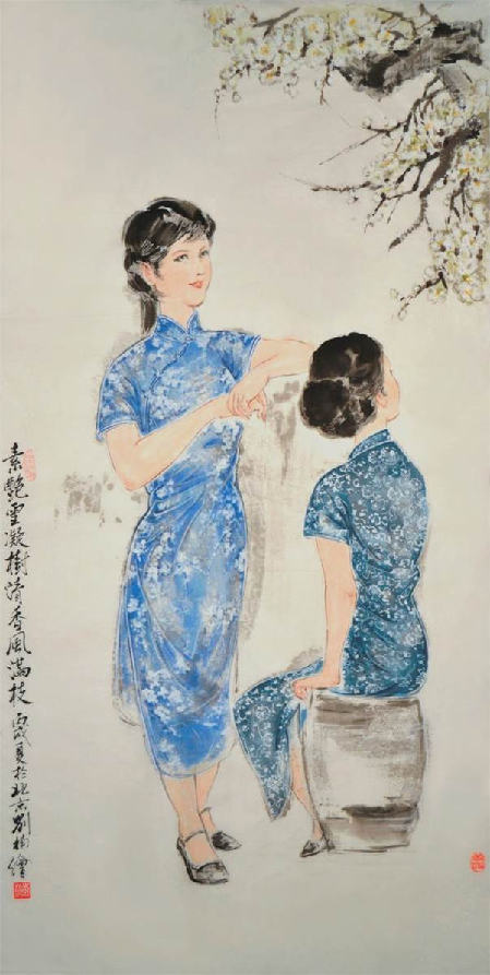 Liu Kuiling paintings at Poly Art Museum exhibit