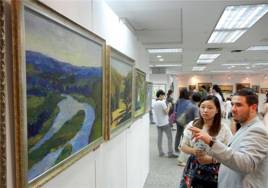 Ukraine contemporary oil paintings visit Suzhou