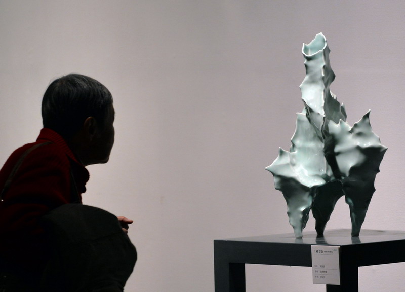 Chinese celadon on display in Zhejiang