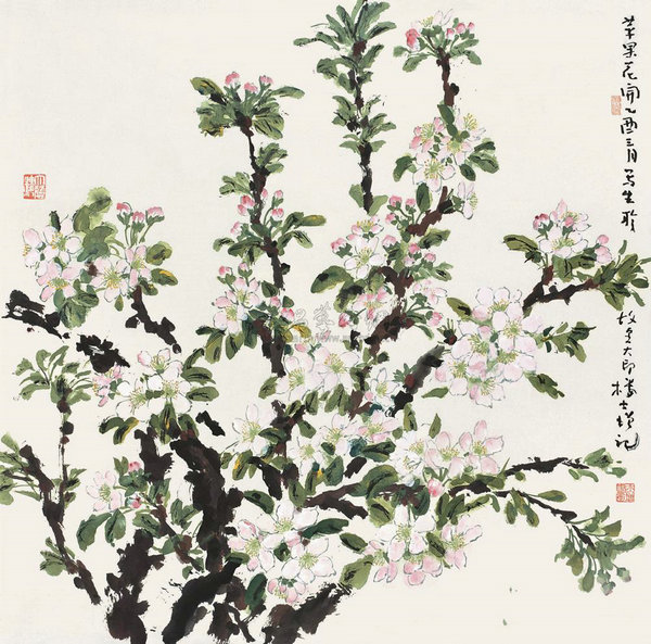 Early bloomers in Chinese paintings