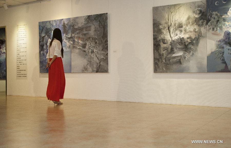 Exhibition of oil paintings by Zhang Yucong held in Beijing