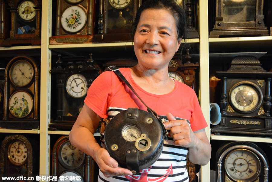 70-year-old woman builds timepiece museum at home