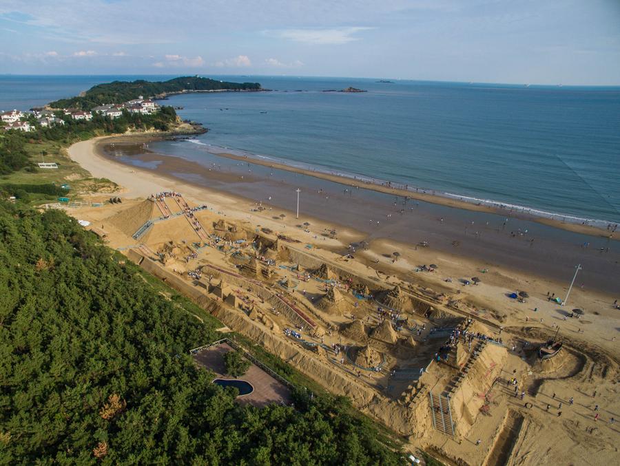 Zhejiang's Zhoushan in full swing for sand sculpture festival