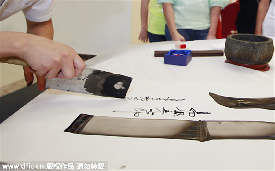 Calligraphy on a knife-edge