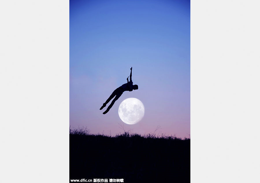 The moon shines on optical illusions for Mid-Autumn Festival