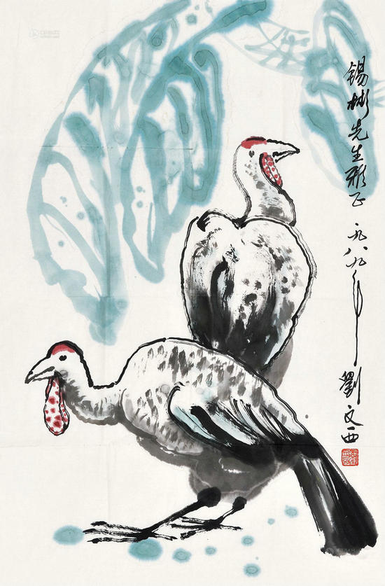 Exquisite turkeys in Chinese paintings