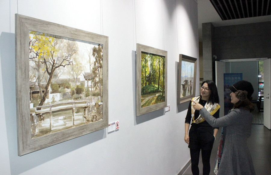 Chinese contemporary oil paintings exhibition held in Suzhou