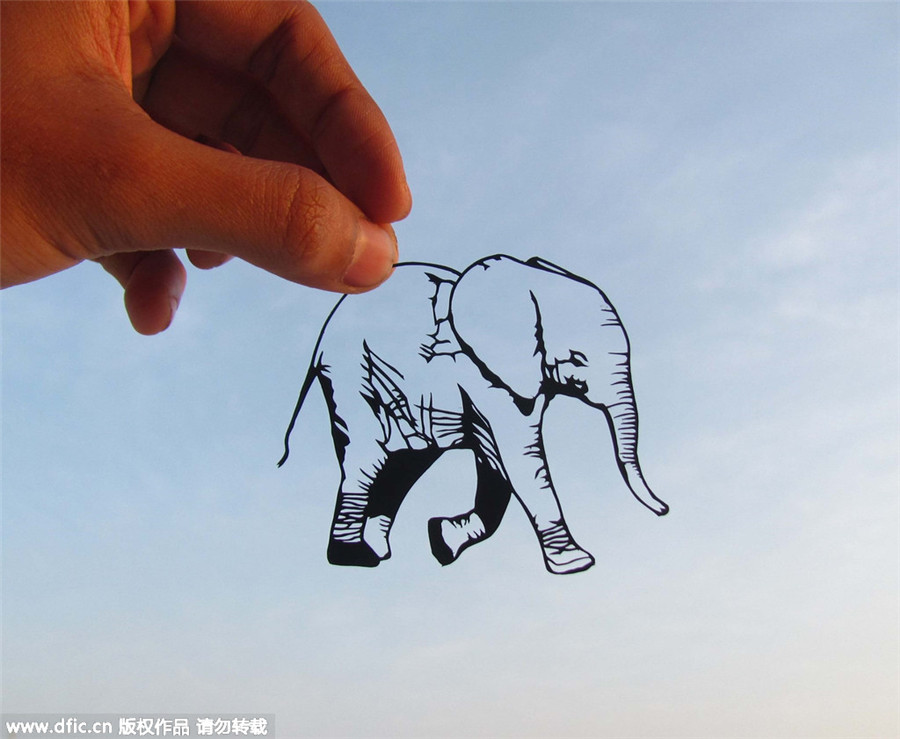 Young Indian artist creates amazing paper art