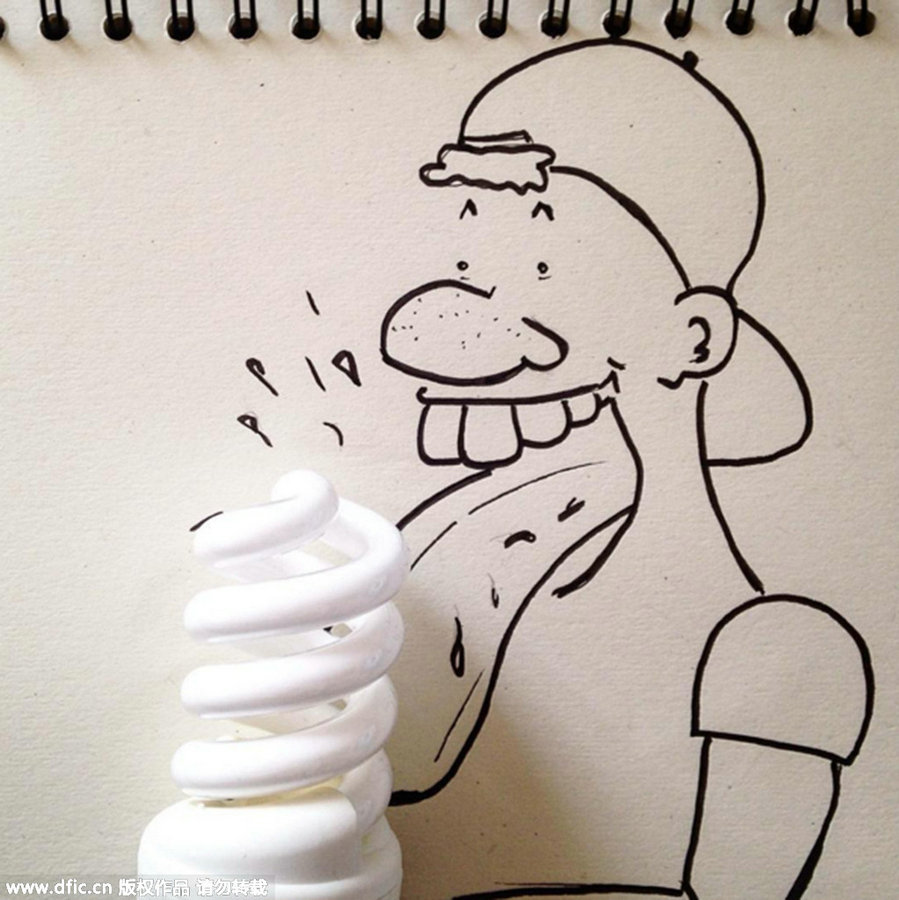 Creative 'smart art' made from daily objects