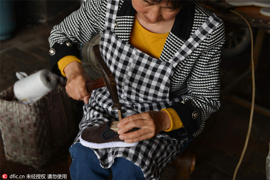 Preserving the ancient craft of cloth shoes