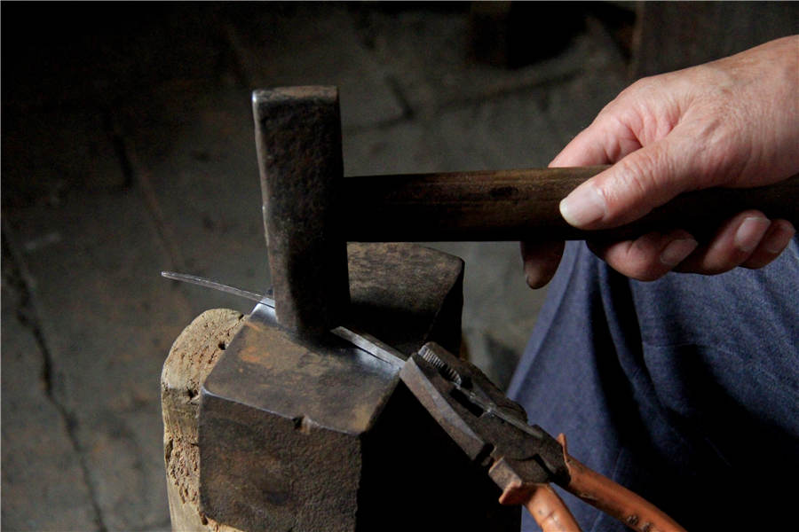 Craftsman sticks to handmade silver craft