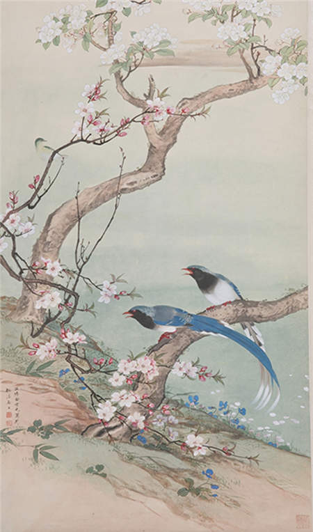 Bird-and-flower paintings commemorate former professor