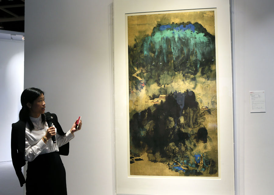 Chinese art masterpieces at Christie's auction preview in HK
