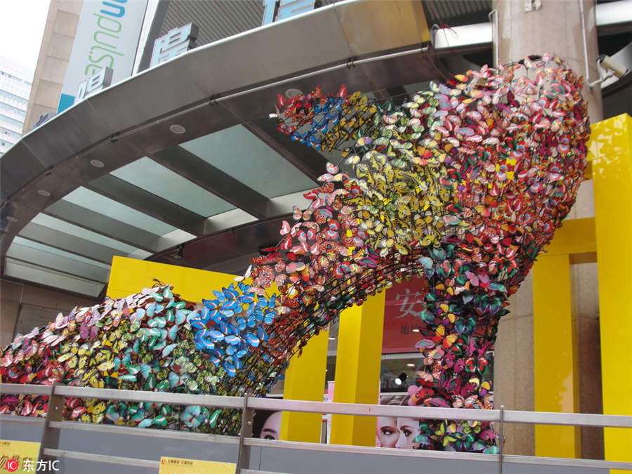 How art installations celebrate high-heel shoes