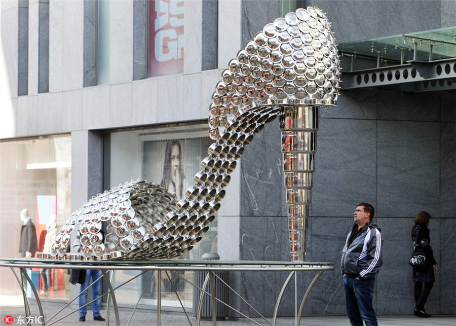 How art installations celebrate high-heel shoes