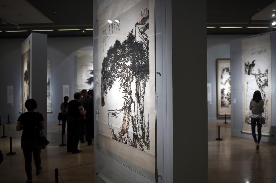 Exhibition held in Beijing to commemorate Chinese artist Pan Tianshou