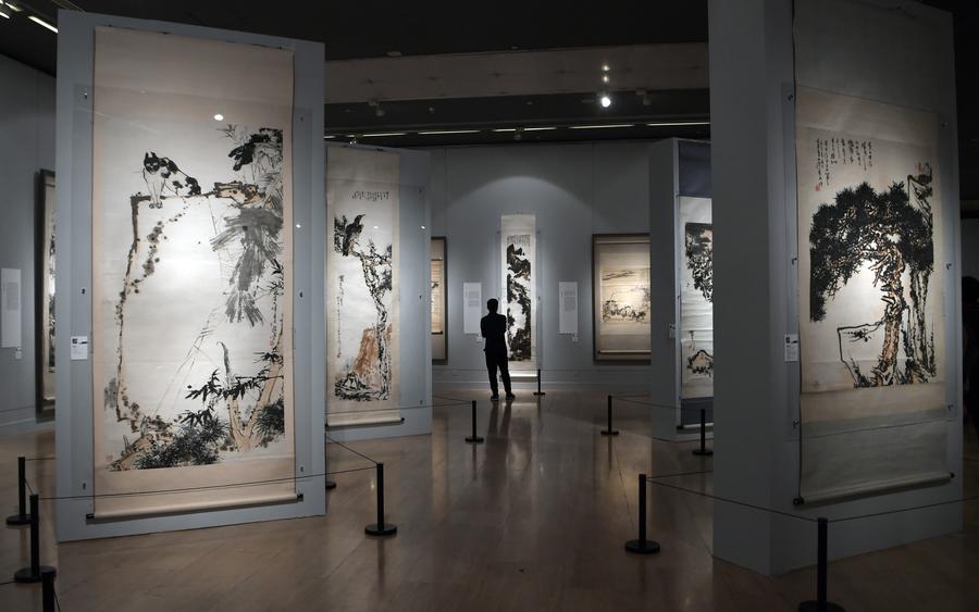 Exhibition held in Beijing to commemorate Chinese artist Pan Tianshou