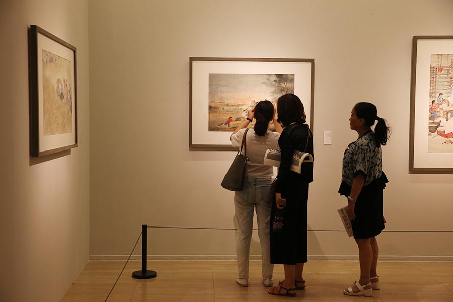 Wu Linsheng's paintings showcased at National Art Museum