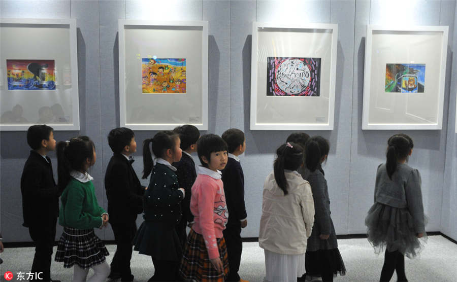 Original illustration works go on display in Shanghai