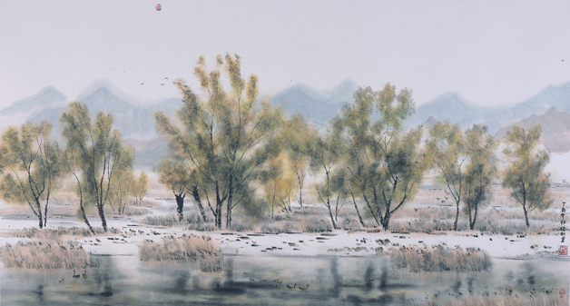 Paintings feature the natural beauty of Beijing