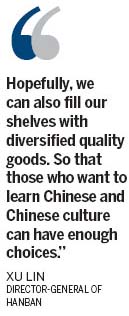 Hanban shops around for a wider choice