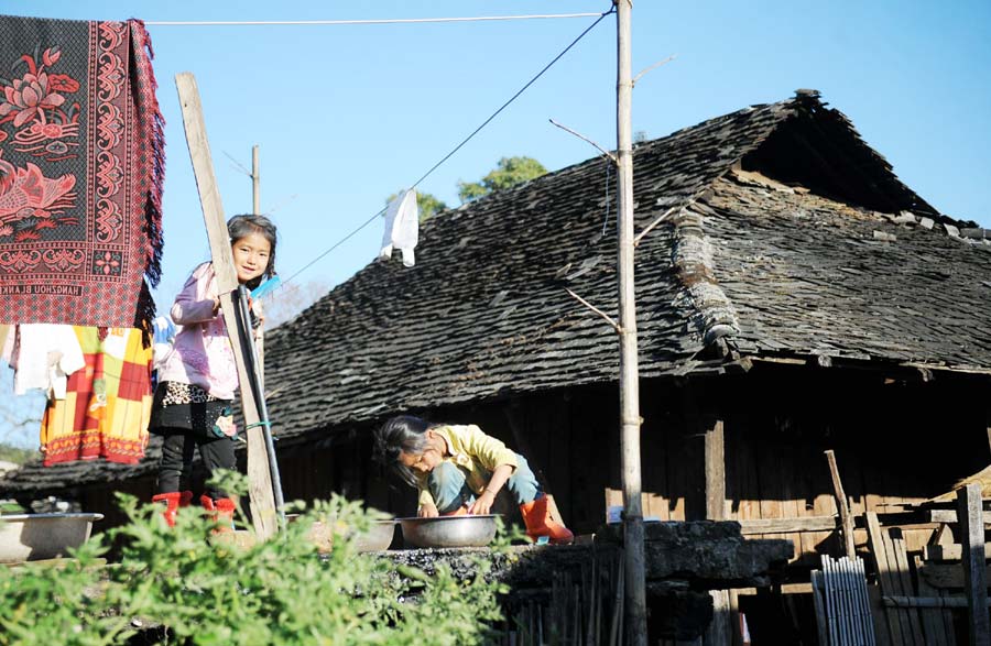 Mysterious village of the Blang ethnic group