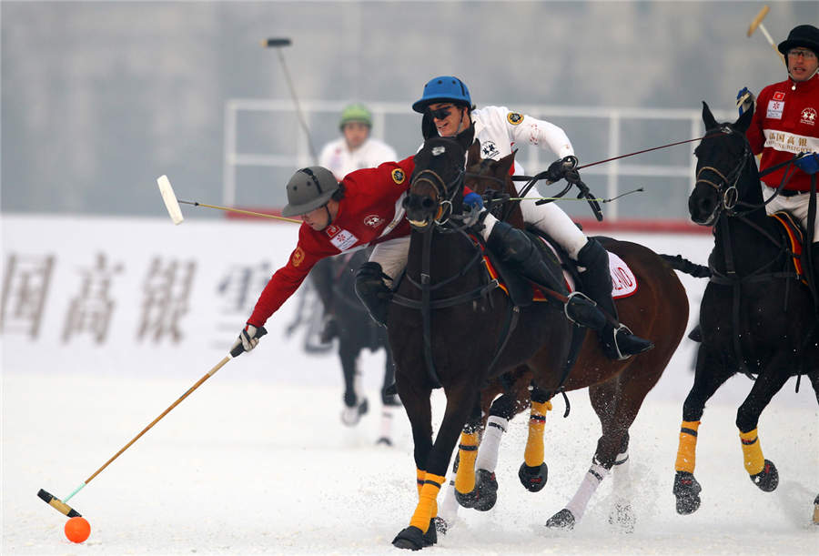 Tianjin hosts Snow Polo World Cup 2014