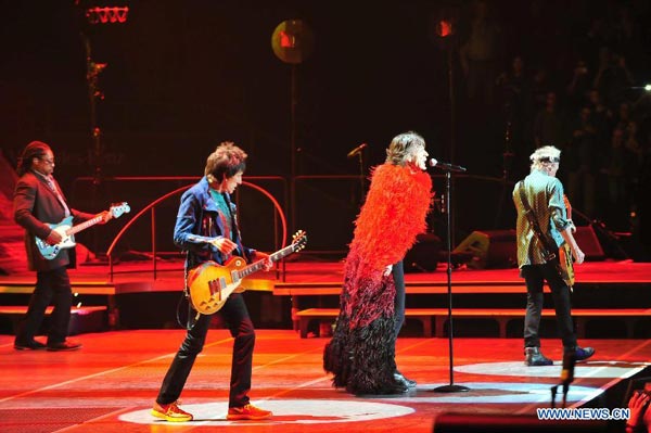 The Rolling Stones hold concert in Shanghai