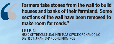 Ancient wall holds Shandong in sway